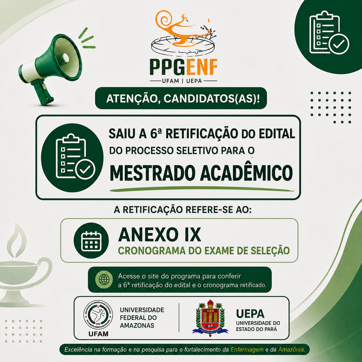 Retificação do Edital de Mestrado